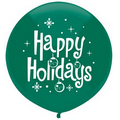 17" Outdoor Display Happy Holidays Stock Printed Balloon